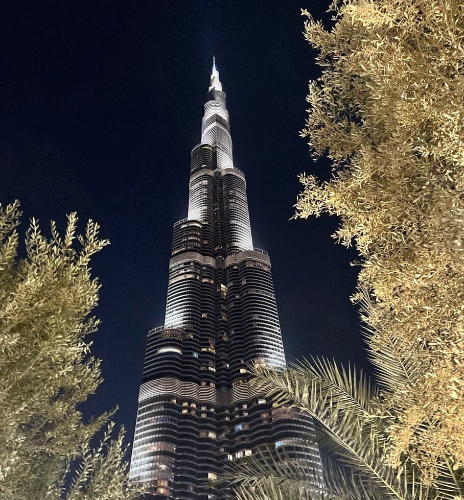 Burj Khalifa at night