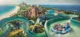 wide panoramic shot of Atlantis Aquaventure Waterpark