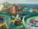 wide panoramic shot of Atlantis Aquaventure Waterpark