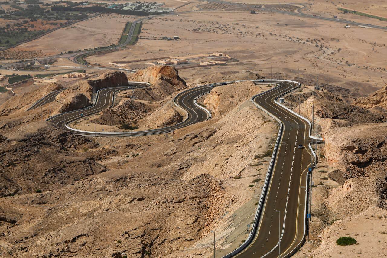 Panoramic shot of Jebel Hafeet Al Ain